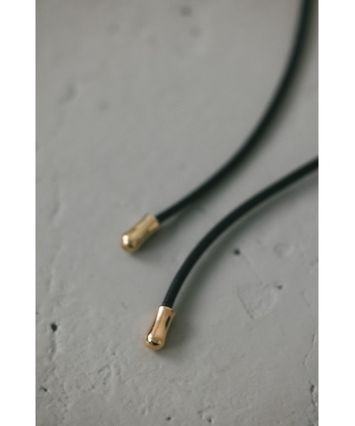 STYLEMIXER（スタイルミキサー）の「holiday パールフェイクレザーチョーカー（ネックレス・レディース・ブラック・FREE）」の7枚目の写真