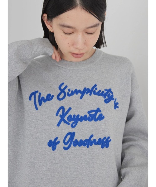 AMERICAN HOLIC（アメリカンホリック）の「【WEB限定】サガラ刺繍ミラノリブニットプルオーバー（ニット/セーター・レディース・ネイビー/パープル/杢グレー・M/L）」の15枚目の写真