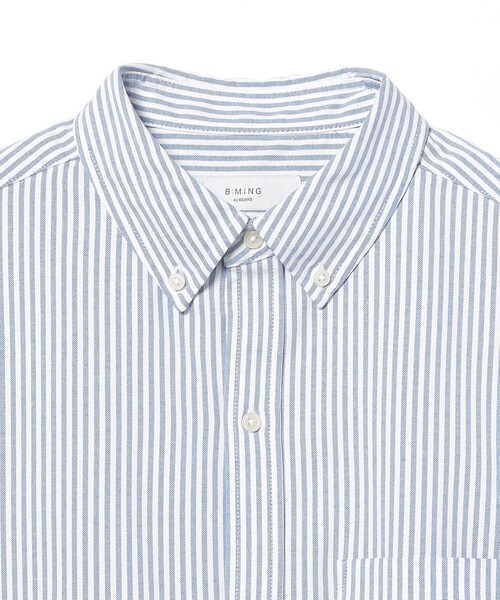 B:MING by BEAMS（ビーミングバイビームス）の「＜ビジカジ対応＞吸水速乾 オックス ボタンダウン ショートスリーブ シャツ 25SS（シャツ/ブラウス・メンズ・サックスブルー/オフホワイト/その他・M/S/L/XL）」の21枚目の写真