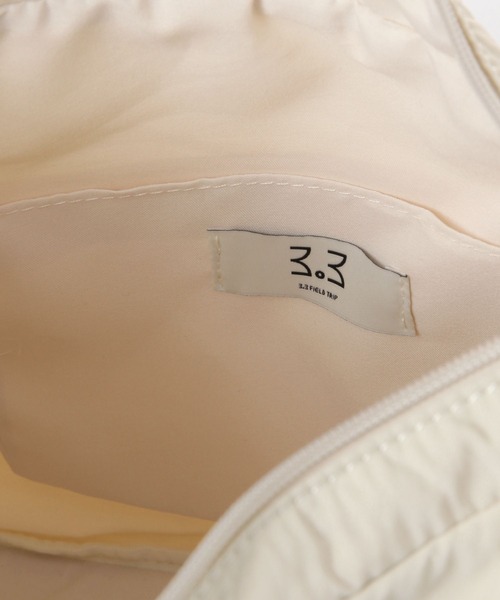 3.3 Field Trip （3.3フィールドトリップ）の「【UNISEX】3.3 Field Trip／ポケット付き ナイロンバッグ（ショルダーバッグ・レディース・ブラック/アイボリー・0）」の11枚目の写真