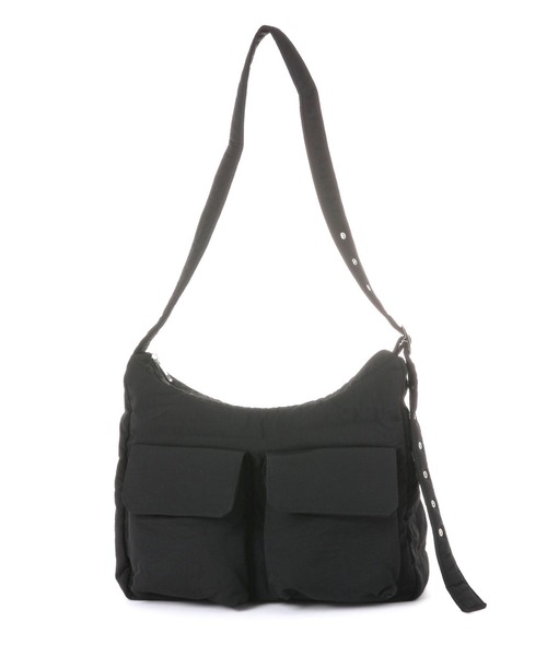 3.3 Field Trip （3.3フィールドトリップ）の「【UNISEX】3.3 Field Trip／ポケット付き ナイロンバッグ（ショルダーバッグ・レディース・ブラック/アイボリー・0）」の21枚目の写真