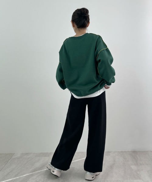 Futier land(フューティアランド)の「【新色追加】ドロストニットパンツ(その他パンツ・レディース・ライトグレー/チャコールグレー/ブラック/テラコッタ・MEDIUM/LARGE)」の14枚目の写真