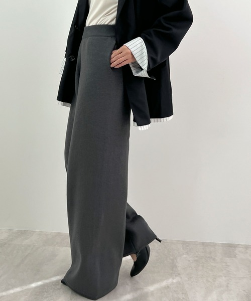 Futier land(フューティアランド)の「【新色追加】ドロストニットパンツ(その他パンツ・レディース・ライトグレー/チャコールグレー/ブラック/テラコッタ・MEDIUM/LARGE)」の18枚目の写真