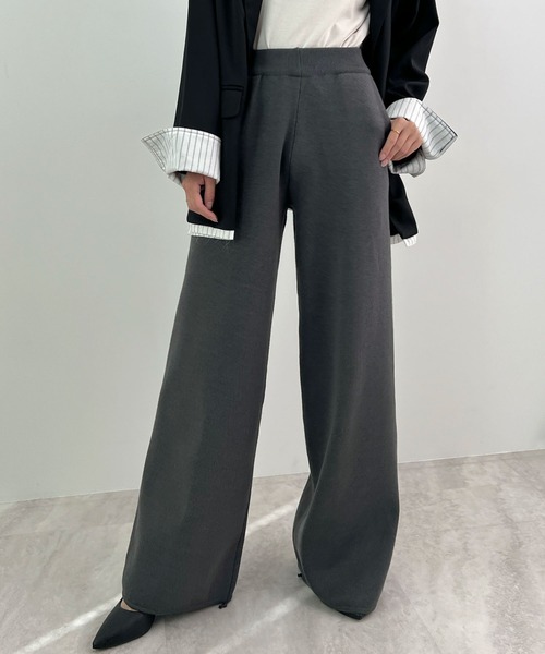 Futier land(フューティアランド)の「【新色追加】ドロストニットパンツ(その他パンツ・レディース・ライトグレー/チャコールグレー/ブラック/テラコッタ・MEDIUM/LARGE)」の19枚目の写真