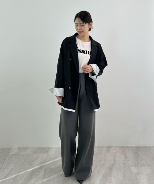 Futier land(フューティアランド)の「【新色追加】ドロストニットパンツ(その他パンツ・レディース・ライトグレー/チャコールグレー/ブラック/テラコッタ・MEDIUM/LARGE)」の20枚目の写真