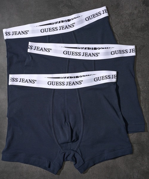 GUESS JEANS(ゲスジーンズ)の「【GUESS JEANS】3PACK BOXER BRIEF メンズ ボクサーパンツ(ボクサーパンツ・メンズ・ネイビー/その他1/その他2/ブラック・MEDIUM/LARGE)」の2枚目の写真