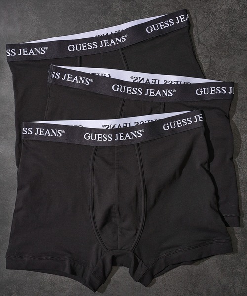 GUESS JEANS(ゲスジーンズ)の「【GUESS JEANS】3PACK BOXER BRIEF メンズ ボクサーパンツ(ボクサーパンツ・メンズ・ネイビー/その他1/その他2/ブラック・MEDIUM/LARGE)」の1枚目の写真