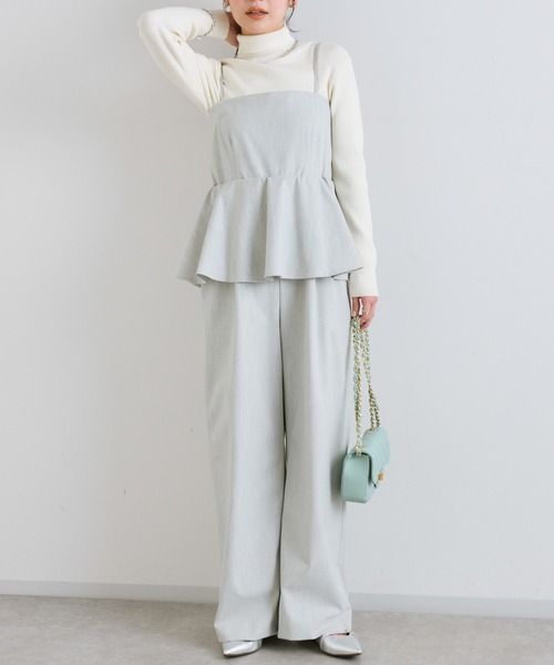 人気アイテム再入荷！】ニットベアトップオールインワン | La