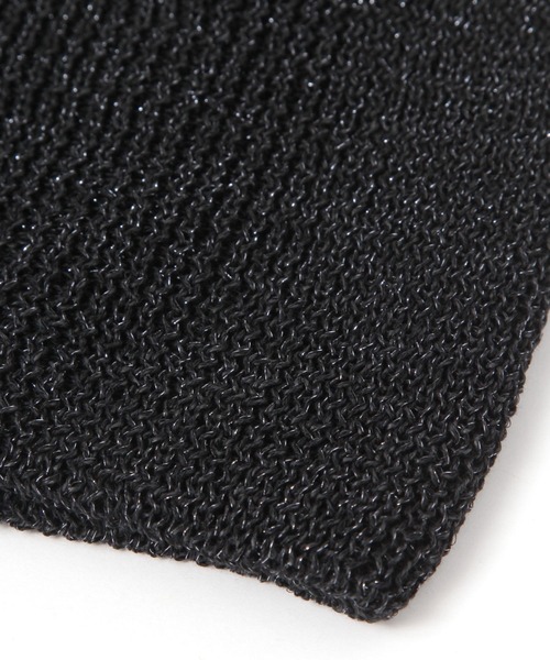 PAGEBOY（ページボーイ）の「ラメペーパービーニー（ニットキャップ/ビーニー・レディース・ブラック/ライトベージュ・FREE）」の7枚目の写真