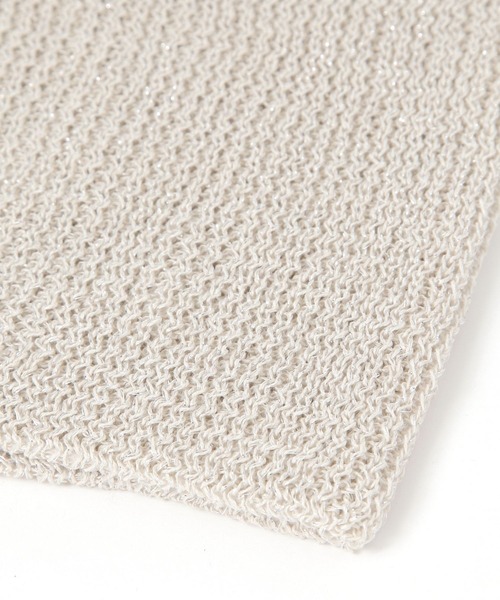 PAGEBOY（ページボーイ）の「ラメペーパービーニー（ニットキャップ/ビーニー・レディース・ブラック/ライトベージュ・FREE）」の9枚目の写真