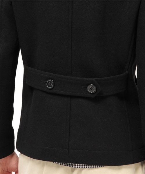 Lui's（ルイス）の「Lui's(ルイス) メルトンショートPコート（ピーコート・メンズ・ブラック/ネイビー/ベージュ・SMALL/LARGE/MEDIUM）」の10枚目の写真