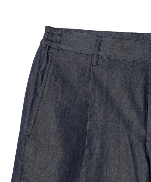 B:MING by BEAMS（ビーミングバイビームス）の「COOL MOTION(R) デニムライク 1プリーツ スラックス (ナローフィット)（スラックス・メンズ・インディゴブルー・S/M/XL/L）」の3枚目の写真