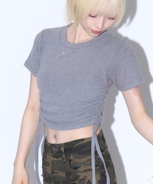 17HR | シャーリングリブT(Tシャツ/カットソー)