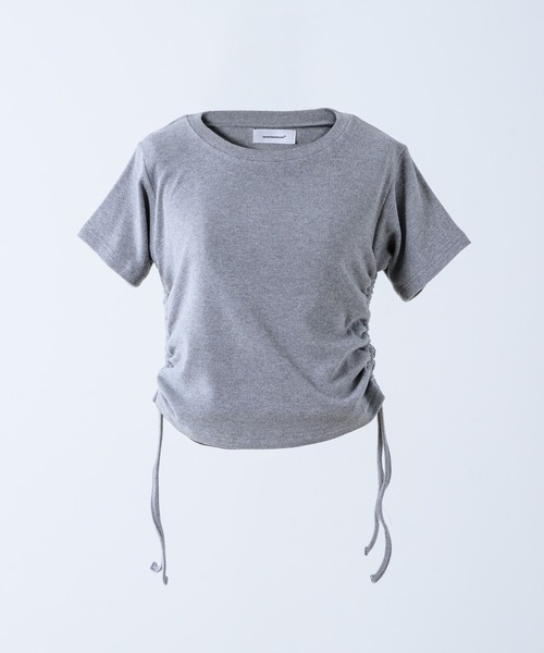 17HR（セブンティーンアワーズ）の「シャーリングリブT（Tシャツ/カットソー・レディース・ホワイト/グレー/ブラック・FREE）」の4枚目の写真