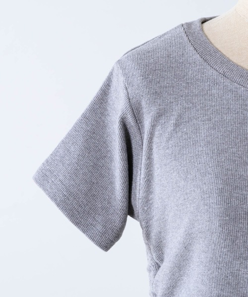 17HR（セブンティーンアワーズ）の「シャーリングリブT（Tシャツ/カットソー・レディース・ホワイト/グレー/ブラック・FREE）」の8枚目の写真