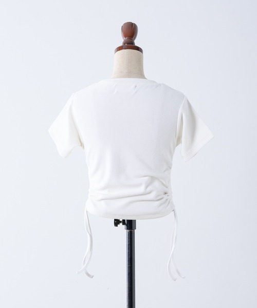 17HR（セブンティーンアワーズ）の「シャーリングリブT（Tシャツ/カットソー・レディース・ホワイト/グレー/ブラック・FREE）」の17枚目の写真