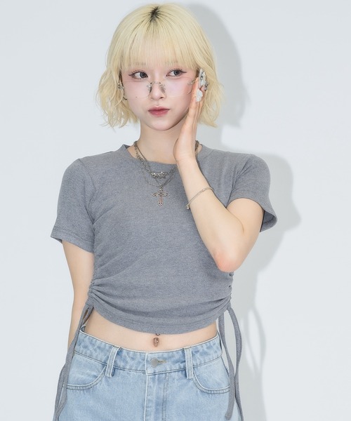 シャーリングTシャツ KBF｜シャーリングプリントTEE | Rakuten Fashion(楽天