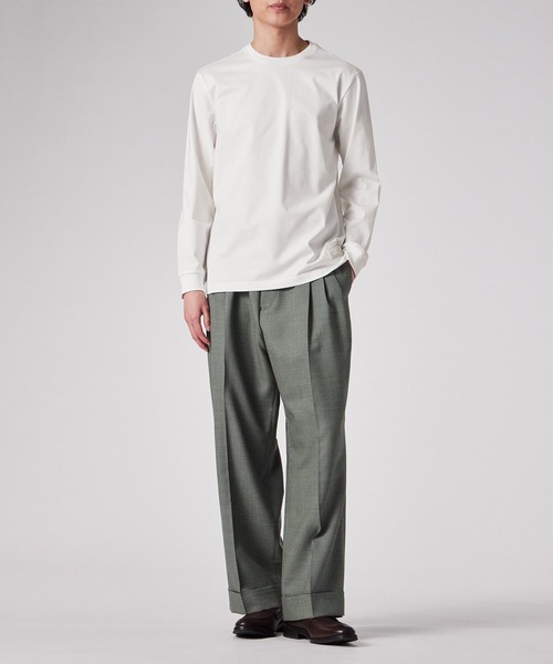 Paul Smith（ポールスミス）の「"Cropped Logo" 長袖Tシャツ / 153563 049X（Tシャツ/カットソー・メンズ・ブラック/ホワイト・SMALL/MEDIUM/LARGE/X-LARGE/XX-LARGE）」の9枚目の写真