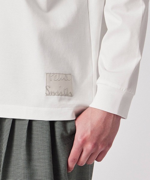 Paul Smith（ポールスミス）の「"Cropped Logo" 長袖Tシャツ / 153563 049X（Tシャツ/カットソー・メンズ・ブラック/ホワイト・SMALL/MEDIUM/LARGE/X-LARGE/XX-LARGE）」の12枚目の写真