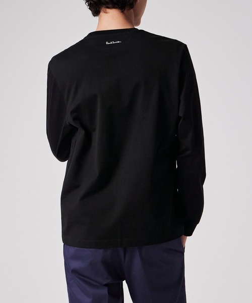 Paul Smith（ポールスミス）の「"Cropped Logo" 長袖Tシャツ / 153563 049X（Tシャツ/カットソー・メンズ・ブラック/ホワイト・SMALL/MEDIUM/LARGE/X-LARGE/XX-LARGE）」の15枚目の写真