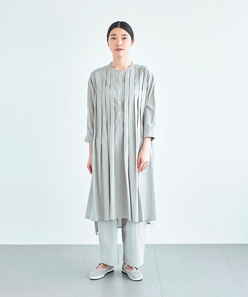 ata one oiece 2. / テンセル タックチュニックワンピ