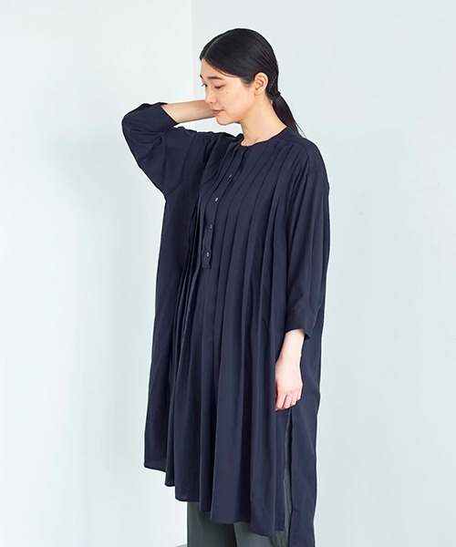 パタゴニア ネイビー 半袖 ワンピース ロング チュニック リヨセル テンセル パタゴニア ネイビー 半袖 ワンピース ロング チュニック