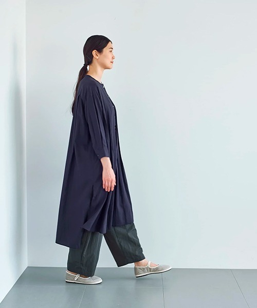 ata one oiece 2. / テンセル タックチュニックワンピ