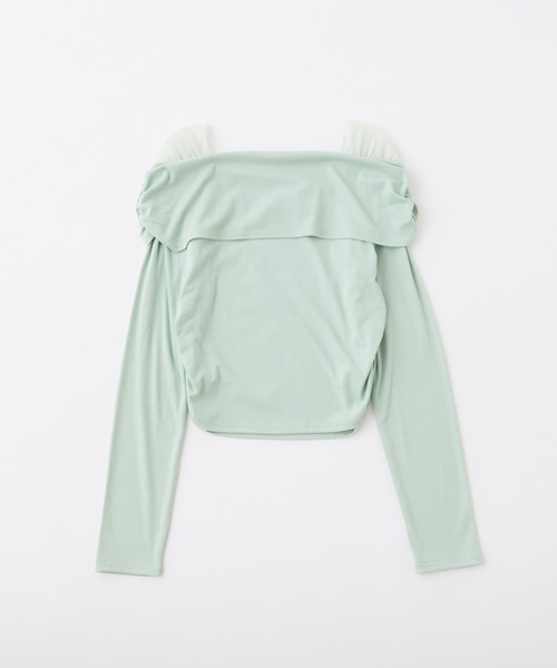 オフショルカットトップス【ブラ紐隠し】（Tシャツ/カットソー）｜one