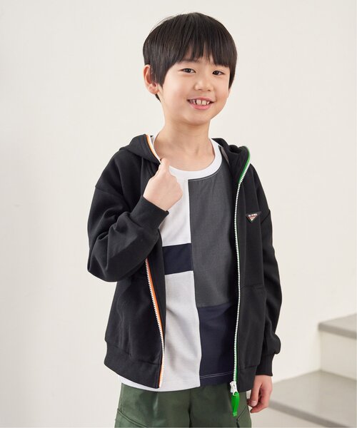 ikka(イッカ)の「【メディア紹介商品】ポンチジップ配色ワッペンパーカー(120~160cm)(パーカー・キッズ・ブラック/その他・130/140/150/160/120)」の16枚目の写真
