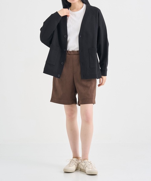 COGTHEBIGSMOKE(コグザビッグスモーク)の「【COGTHEBIGSMOKE/コグザビッグスモーク】JOSIE SHORTS/ウエストタックショートパンツ(その他パンツ・レディース・ブラウン/ブラック・FREE)」の8枚目の写真