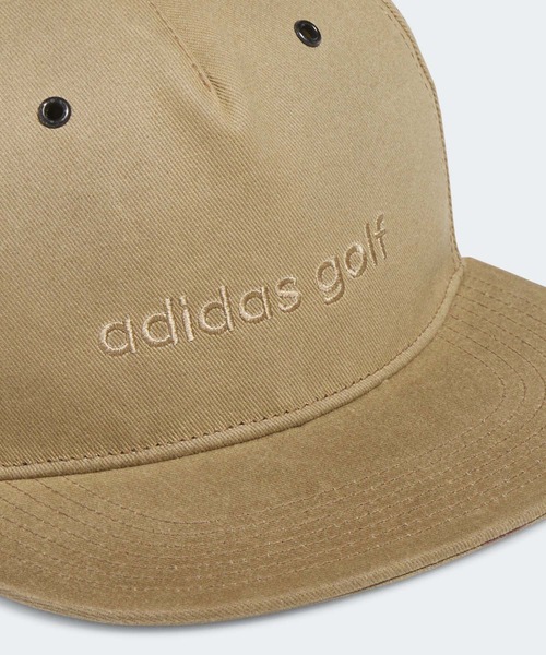 ワックスキャンバス フラットビル キャップ【adidas Golf/アディダス