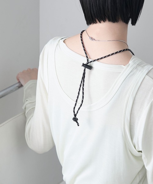 WILD THINGS(ワイルドシングス)の「【WILD THINGS × forksy.】ワイルドシングス 別注 ナイロン ストラップ付きミニウォレット(財布・レディース・ピンク/オリーブ/オフホワイト・FREE)」の11枚目の写真