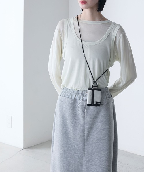 WILD THINGS(ワイルドシングス)の「【WILD THINGS × forksy.】ワイルドシングス 別注 ナイロン ストラップ付きミニウォレット(財布・レディース・ピンク/オリーブ/オフホワイト・FREE)」の13枚目の写真