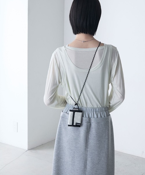 WILD THINGS(ワイルドシングス)の「【WILD THINGS × forksy.】ワイルドシングス 別注 ナイロン ストラップ付きミニウォレット(財布・レディース・ピンク/オリーブ/オフホワイト・FREE)」の15枚目の写真