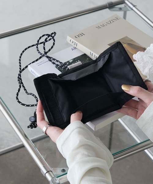 WILD THINGS(ワイルドシングス)の「【WILD THINGS × forksy.】ワイルドシングス 別注 ナイロン ストラップ付きミニウォレット(財布・レディース・ピンク/オリーブ/オフホワイト・FREE)」の21枚目の写真