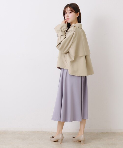 couture brooch(クチュールブローチ)の「【華やか・主役級】ショートトレンチ(トレンチコート・レディース・ベージュ/サックスブルー/ブラウン系その他・42/40/38/36)」の17枚目の写真