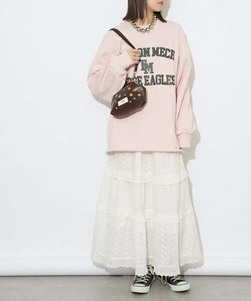 GRAIN（グレイン）の「【GRAIN/グレイン】ハトメがま口ショルダーバッグ（ショルダーバッグ・レディース・ホワイト/ブラウン/ピンク・FREE）」の11枚目の写真