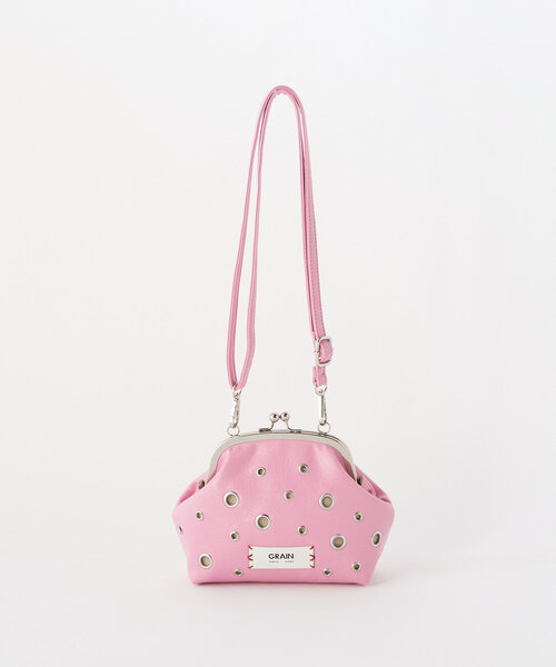 GRAIN（グレイン）の「【GRAIN/グレイン】ハトメがま口ショルダーバッグ（ショルダーバッグ・レディース・ホワイト/ブラウン/ピンク・FREE）」の14枚目の写真