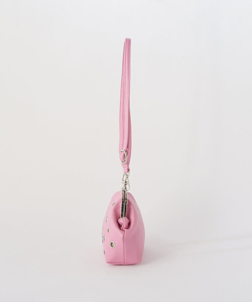 GRAIN（グレイン）の「【GRAIN/グレイン】ハトメがま口ショルダーバッグ（ショルダーバッグ・レディース・ホワイト/ブラウン/ピンク・FREE）」の16枚目の写真