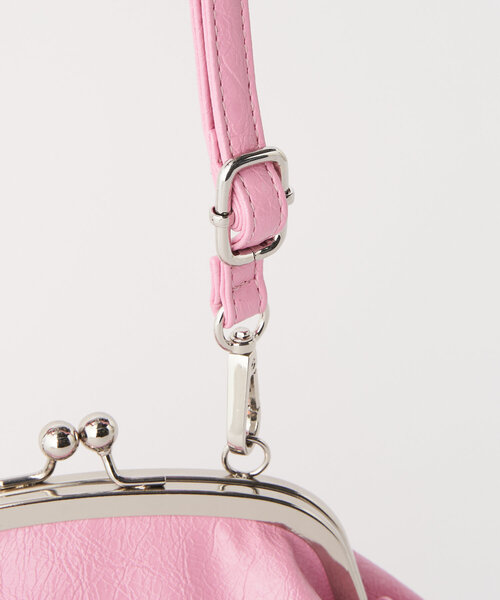 GRAIN（グレイン）の「【GRAIN/グレイン】ハトメがま口ショルダーバッグ（ショルダーバッグ・レディース・ホワイト/ブラウン/ピンク・FREE）」の17枚目の写真