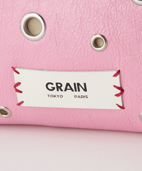 GRAIN（グレイン）の「【GRAIN/グレイン】ハトメがま口ショルダーバッグ（ショルダーバッグ・レディース・ホワイト/ブラウン/ピンク・FREE）」の22枚目の写真