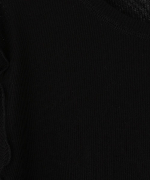 LOWRYS FARM(ローリーズファーム)の「シアーメロータイトLS 291979(Tシャツ/カットソー・レディース・ブラック/カーキ/アイボリー・FREE)」の13枚目の写真