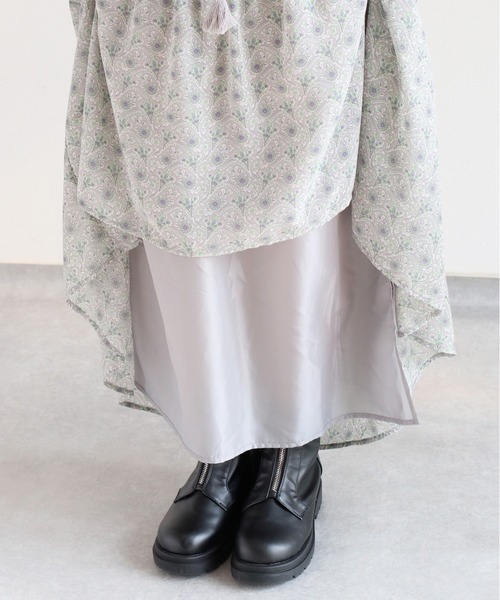 cepo（セポ）の「ヴィンテージモチーフティアードスカート（スカート・レディース・グレー/ベージュ/ブラック・M）」の8枚目の写真