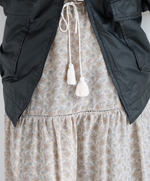 cepo（セポ）の「ヴィンテージモチーフティアードスカート（スカート・レディース・グレー/ベージュ/ブラック・M）」の12枚目の写真