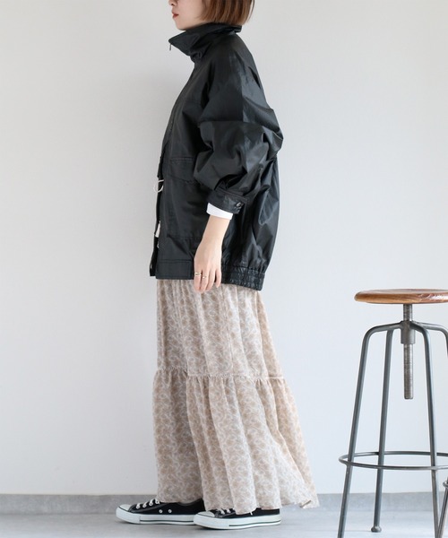 cepo（セポ）の「ヴィンテージモチーフティアードスカート（スカート・レディース・グレー/ベージュ/ブラック・M）」の20枚目の写真