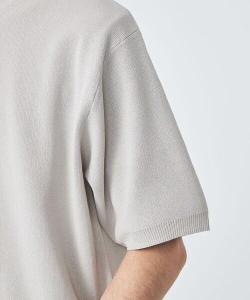 green label relaxing（グリーンレーベルリラクシング）の「ペーパー ハーフミラノ ニット クルーネック 半袖Ｔシャツ（Tシャツ/カットソー・メンズ・ダークグリーン/ライトグレー/ブラック・S/M/L/XL）」の21枚目の写真