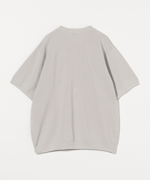 green label relaxing（グリーンレーベルリラクシング）の「ペーパー ハーフミラノ ニット クルーネック 半袖Ｔシャツ（Tシャツ/カットソー・メンズ・ダークグリーン/ライトグレー/ブラック・S/M/L/XL）」の9枚目の写真
