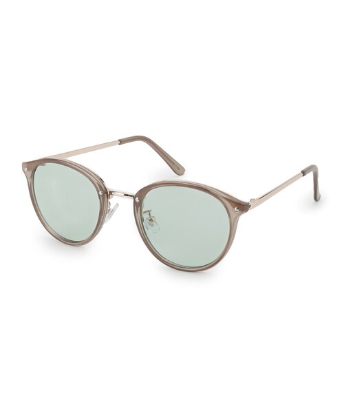 SHOO・LA・RUE(シューラルー)の「メタル×ボストンサングラス(サングラス・レディース・グレー/ブラック/グリーン/ダークブラウン/ピンク系/ダークブラウン系4・00)」の5枚目の写真