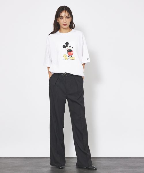 DISCUS ATHLETIC(ディスカス アスレチック)の「【DISCUS ATHLETIC/ディスカスアスレチック×Disney/ディズニー】半袖Tシャツ Mikey/ミッキー/ プリントTシャツシリーズ(Tシャツ/カットソー・メンズ・スミクロ/ホワイト系その他/ホワイト系その他3/ホワイト/ホワイト系その他2/ブラック系その他3/ブラック系その他/ブラック系その他2・M/L)」の9枚目の写真