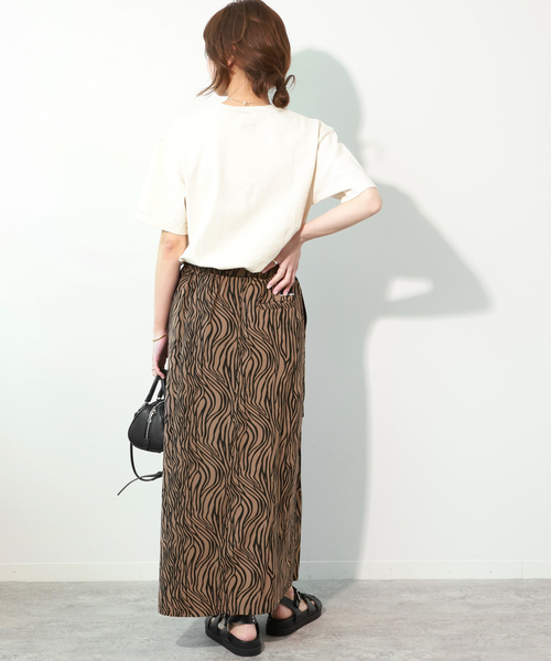 THOUSAND MILE(サウザンドマイル)の「《WEB限定追加》【THOUSAND MILE/サウザンドマイル】WAVE ADJUST SKIRT ZEBRA(スカート・レディース・ブラウン系その他・FREE)」の6枚目の写真